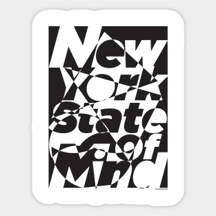 New York State of Mind Mono Sticker